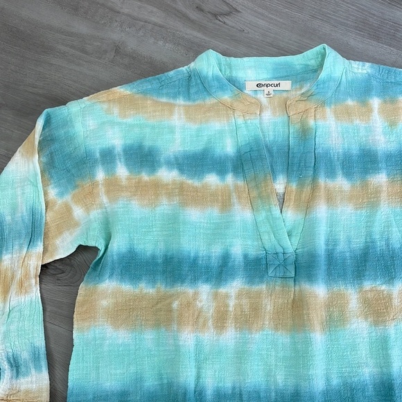 ☀️RIP CURL☀️ TIE DYE CLASSIC SURF SHIRT COVER UP - Picture 11 of 15
